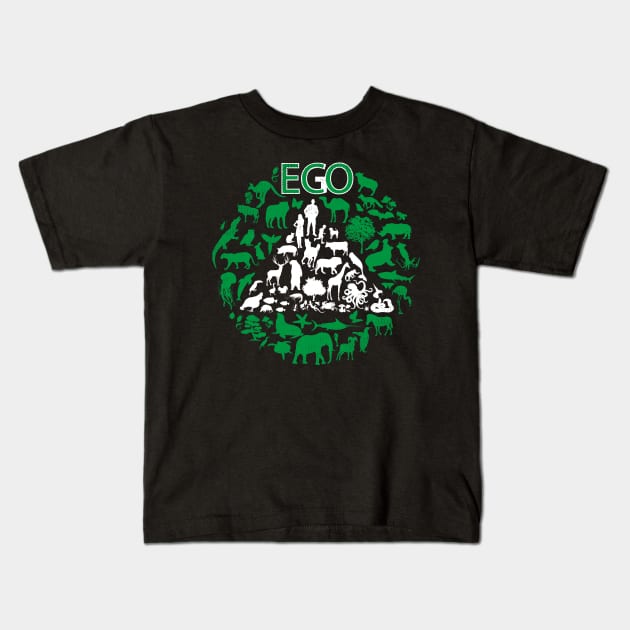 ECO or EGO - ECONOMIC or EGOISTIC Kids T-Shirt by sweetczak